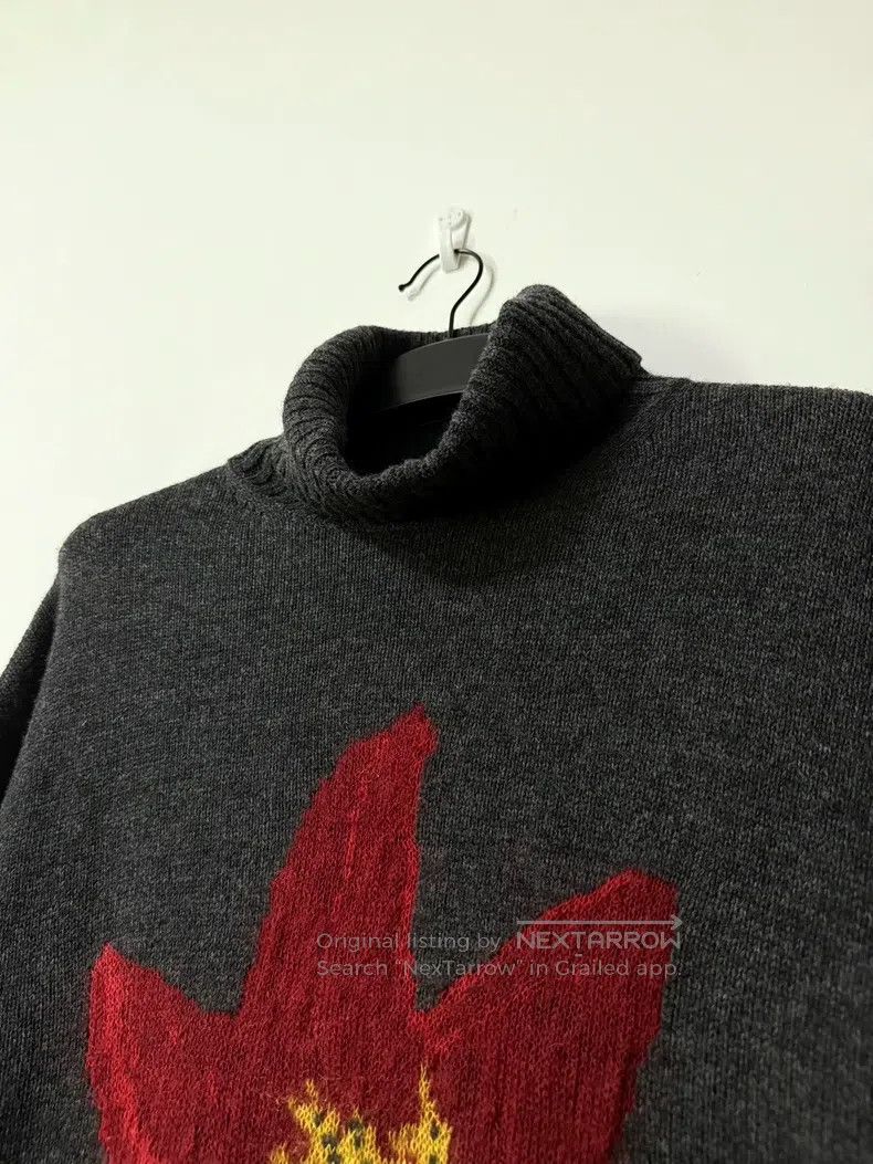 Yohji Yamamoto Yohji Yamamoto 21 AW Grey Dahlia Turtleneck Sweater Size US L / EU 52-54 / 3 - 3 Thumbnail