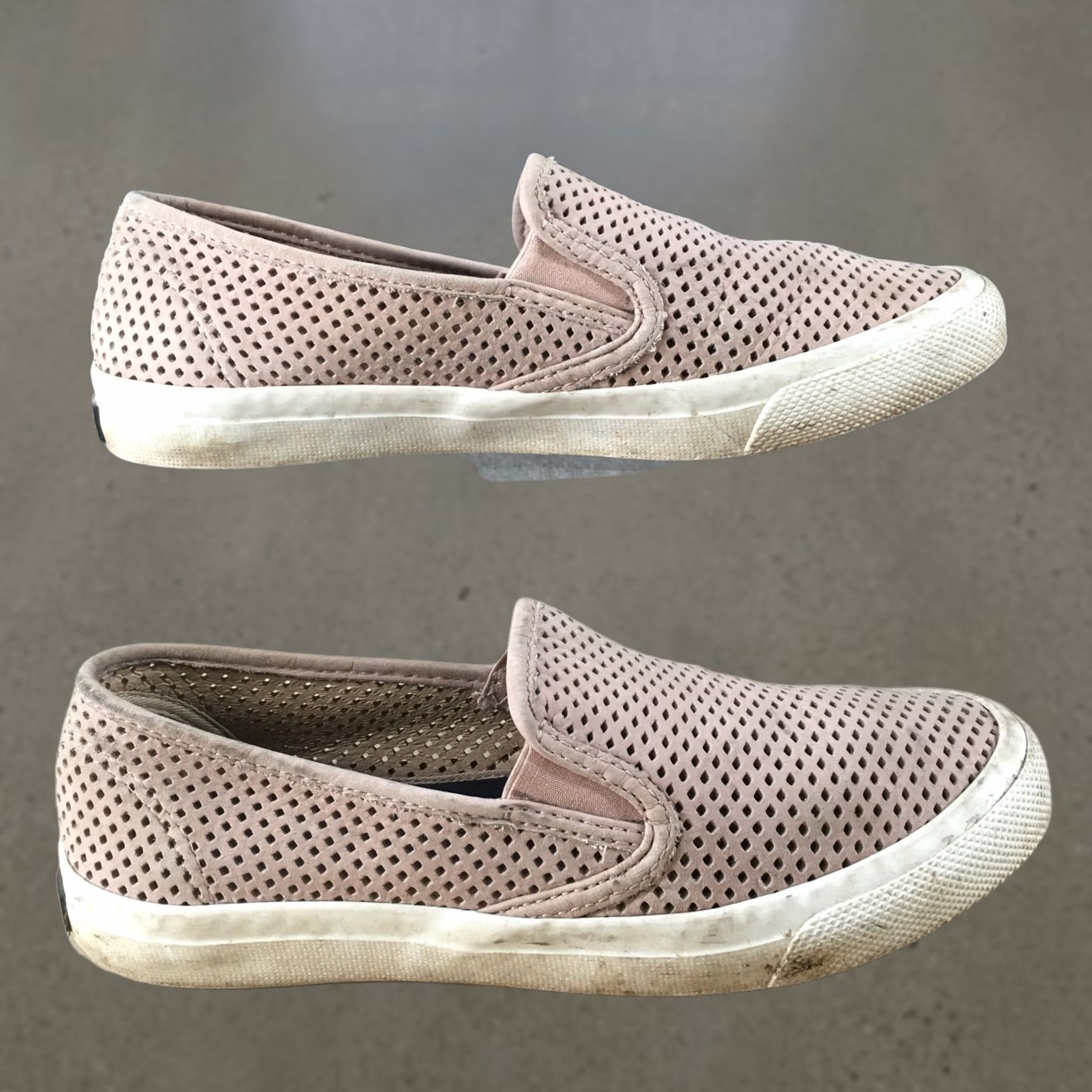 Sperry SPERRY Top Sider Shoes Womens 7 M Seaside Perf Slip On Sneakers Beige Comfort Walking Casual Size M / US 6-8 / IT 42-44 - 1 Thumbnail