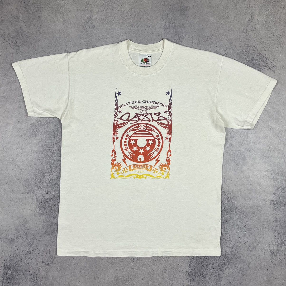 Vintage Oasis Heathen Chemistry y2k rock band tee 00's
