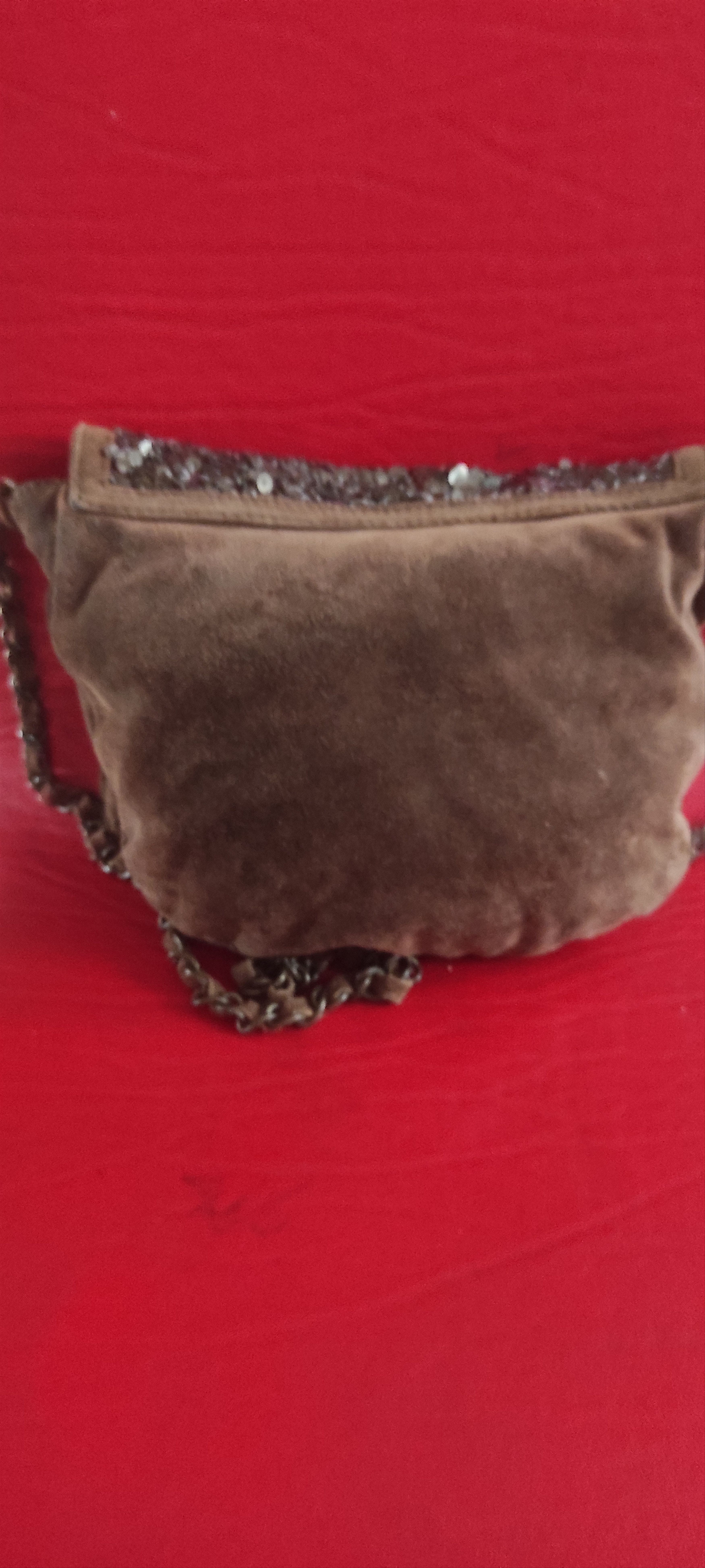 Massimo Dutti Massimo Dutti Sequins Suede Leather Shoulder Bag Size ONE SIZE - 10 Thumbnail
