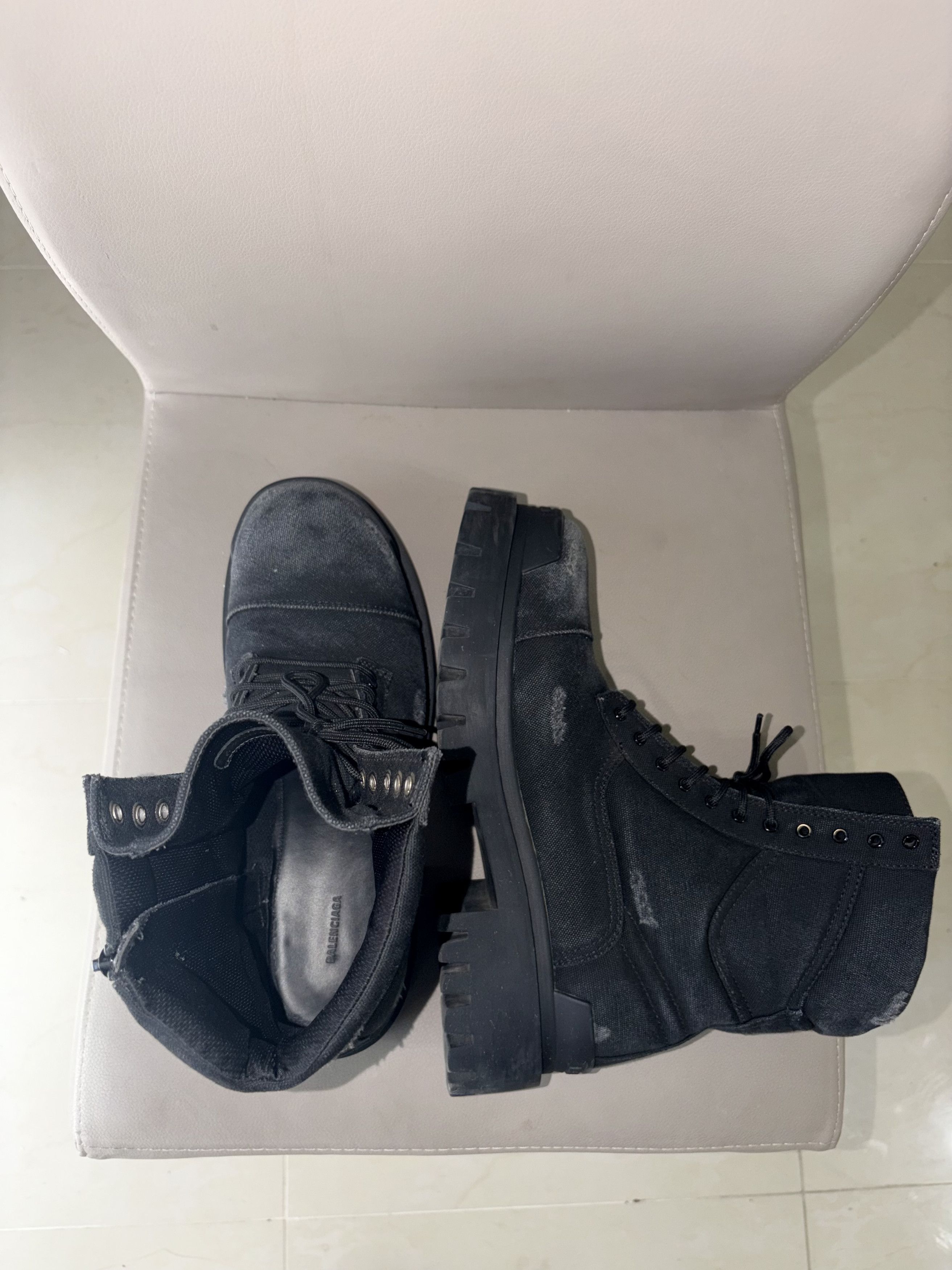 Balenciaga Balenciaga Strike Canvas Boots Black Size US 8 / EU 41 - 4 Thumbnail