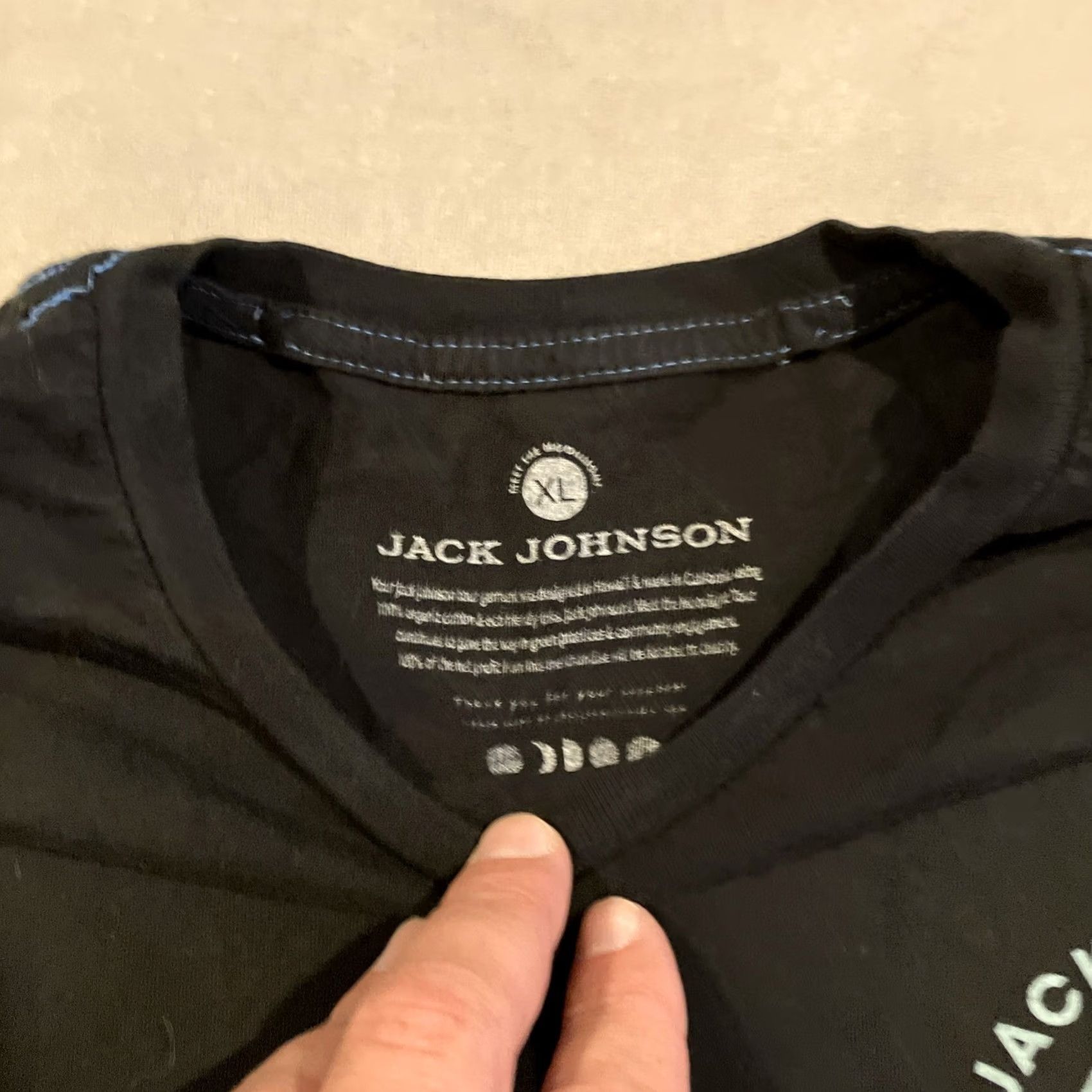 Vintage Jack Johnson Meet The Moonlight Tour Official Crew T Shirt XL Black Men Short Sleeve Cotton US 2020s Size US XL / EU 56 / 4 - 3 Thumbnail