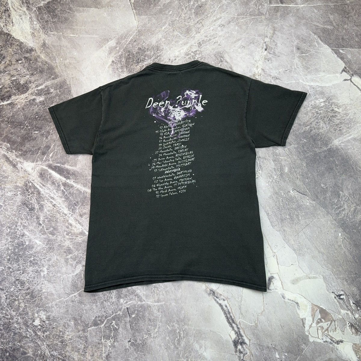 Band Tees × Vintage Vintage Deep Purple T shirt 2013 Tour Band Rock Streetwear Size US L / EU 52-54 / 3 - 4 Thumbnail