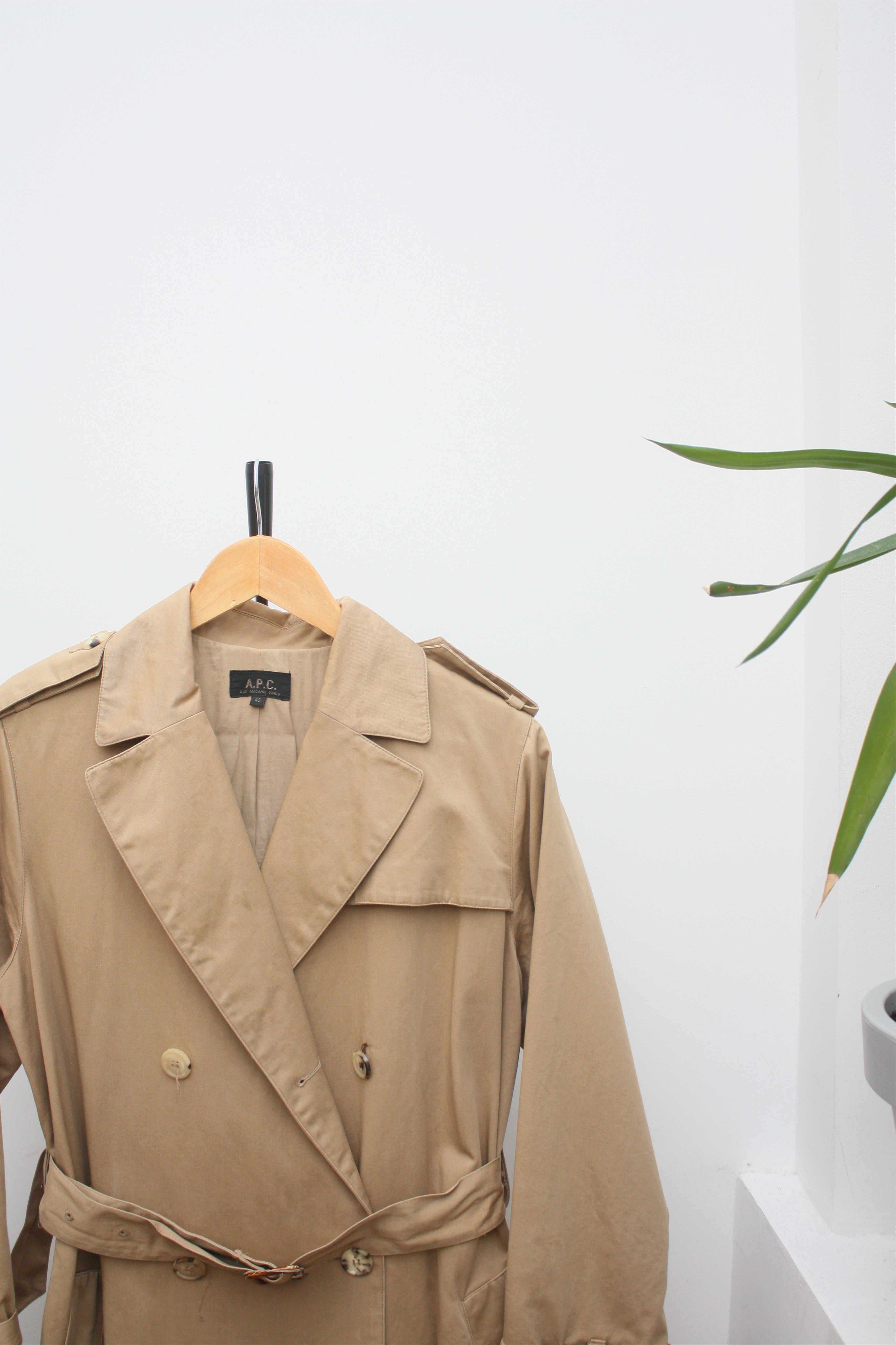 A.P.C. A.P.C. Beige Mustard Coat Women's 40 Size M / US 6-8 / IT 42-44 - 2 Thumbnail