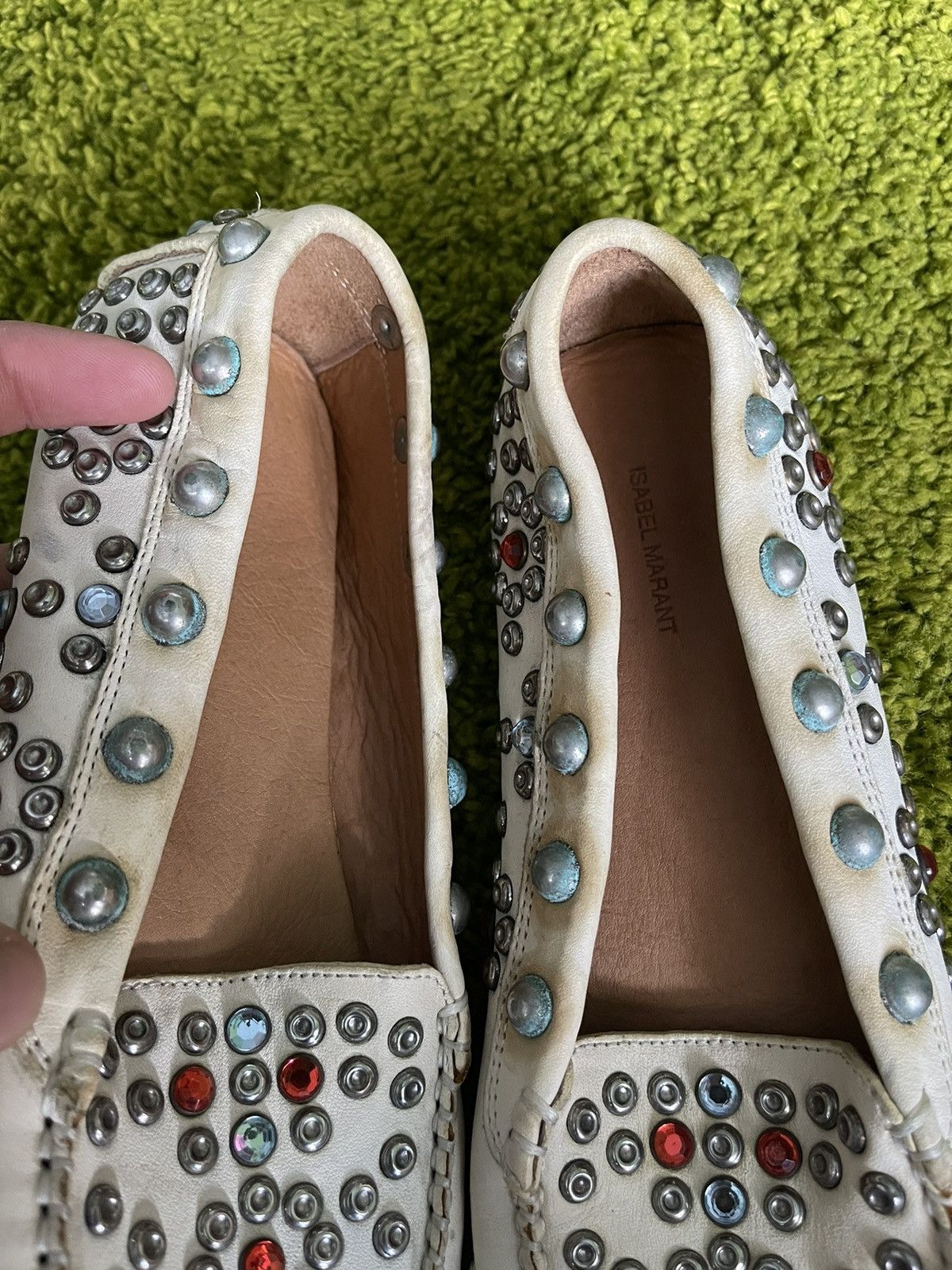 Designer × Isabel Marant × Isabel Marant Etoile Isabel Marant S/S 2013 rhinestones all around loafers shoes Size US 8 / IT 38 - 10 Thumbnail