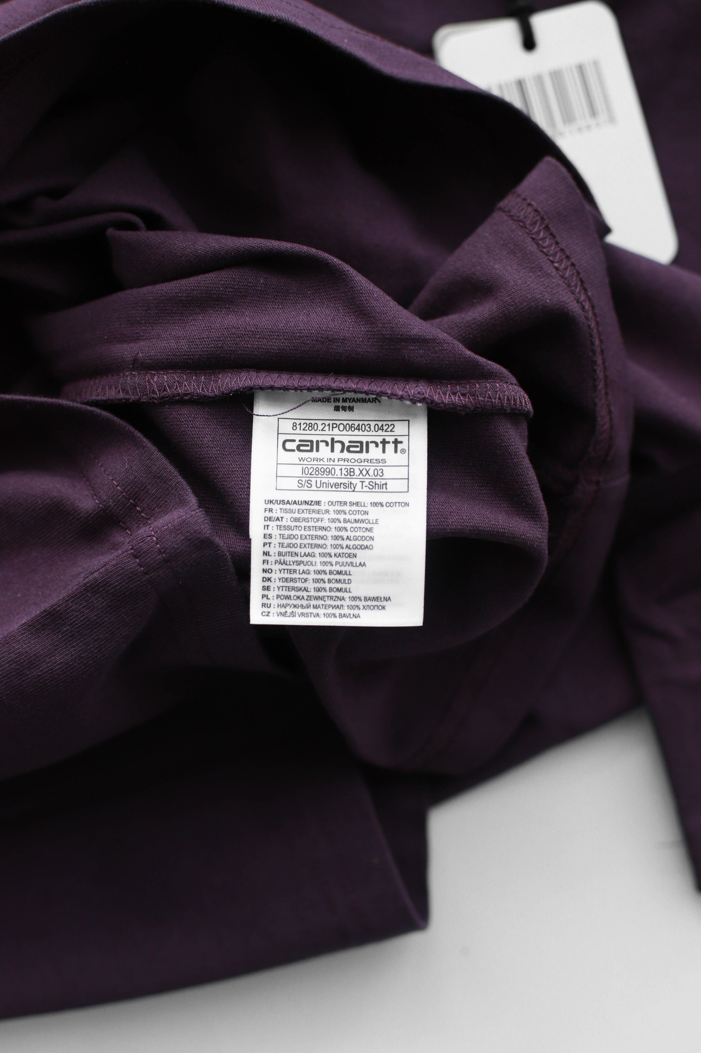 Carhartt Wip Carhartt The S/S University Script T-Shirt Size US M / EU 48-50 / 2 - 5 Thumbnail