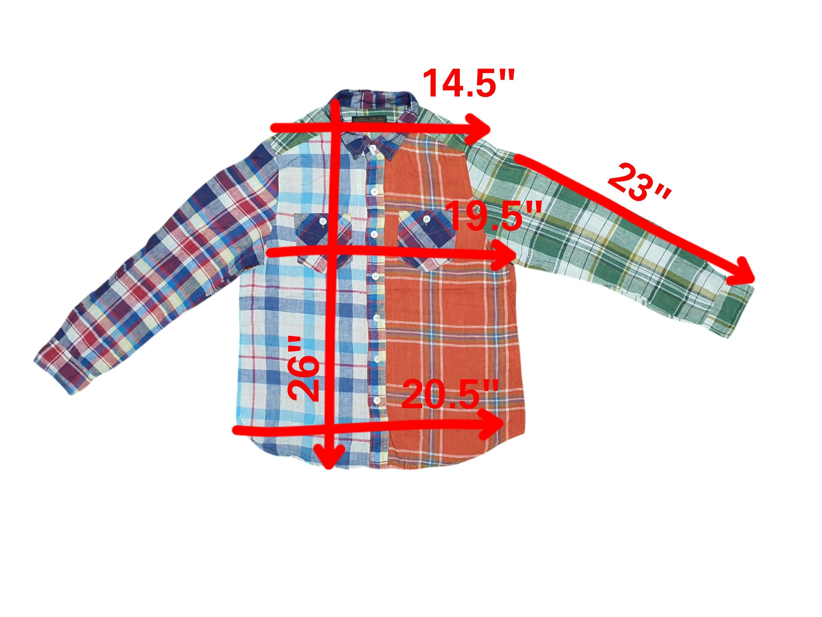 Japanese Brand CUBE SUGAR 19.5”/26” THIN CLOTH CHECKED SHIRT Size US M / EU 48-50 / 2 - 10 Thumbnail