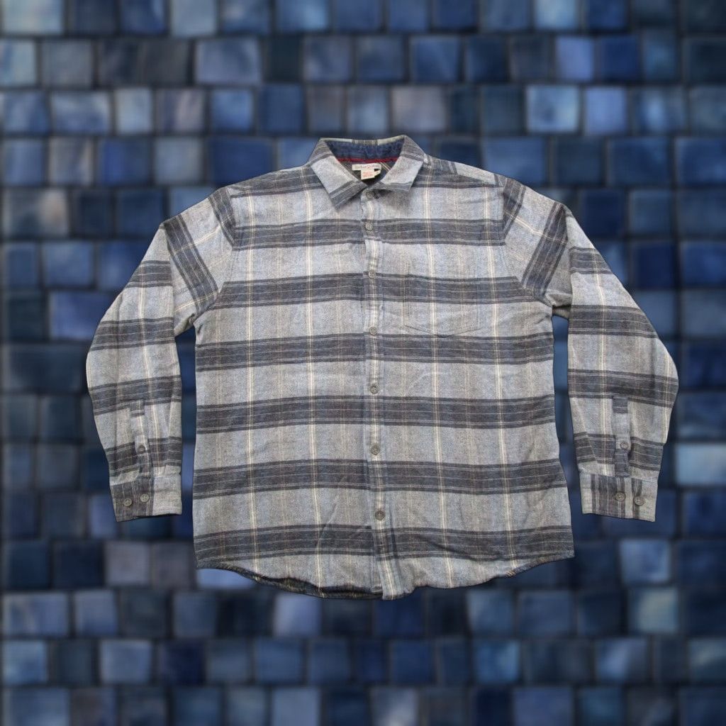 Carbon Carbon Button-Up Shirt Mens Regular Size M Blue Plaid Long Sleeve Casual Preppy Size US M / EU 48-50 / 2 - 1 Thumbnail