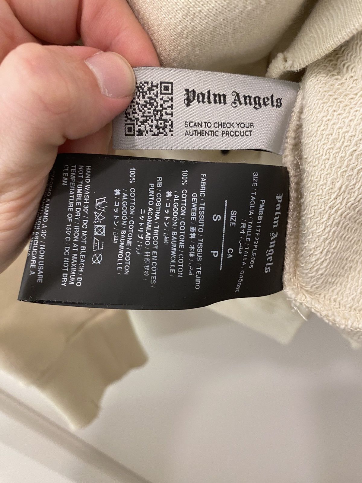 Palm Angels Palm Angels Life Is Palm Thrashed Paint Splatter Hoodie Size US S / EU 44-46 / 1 - 4 Thumbnail
