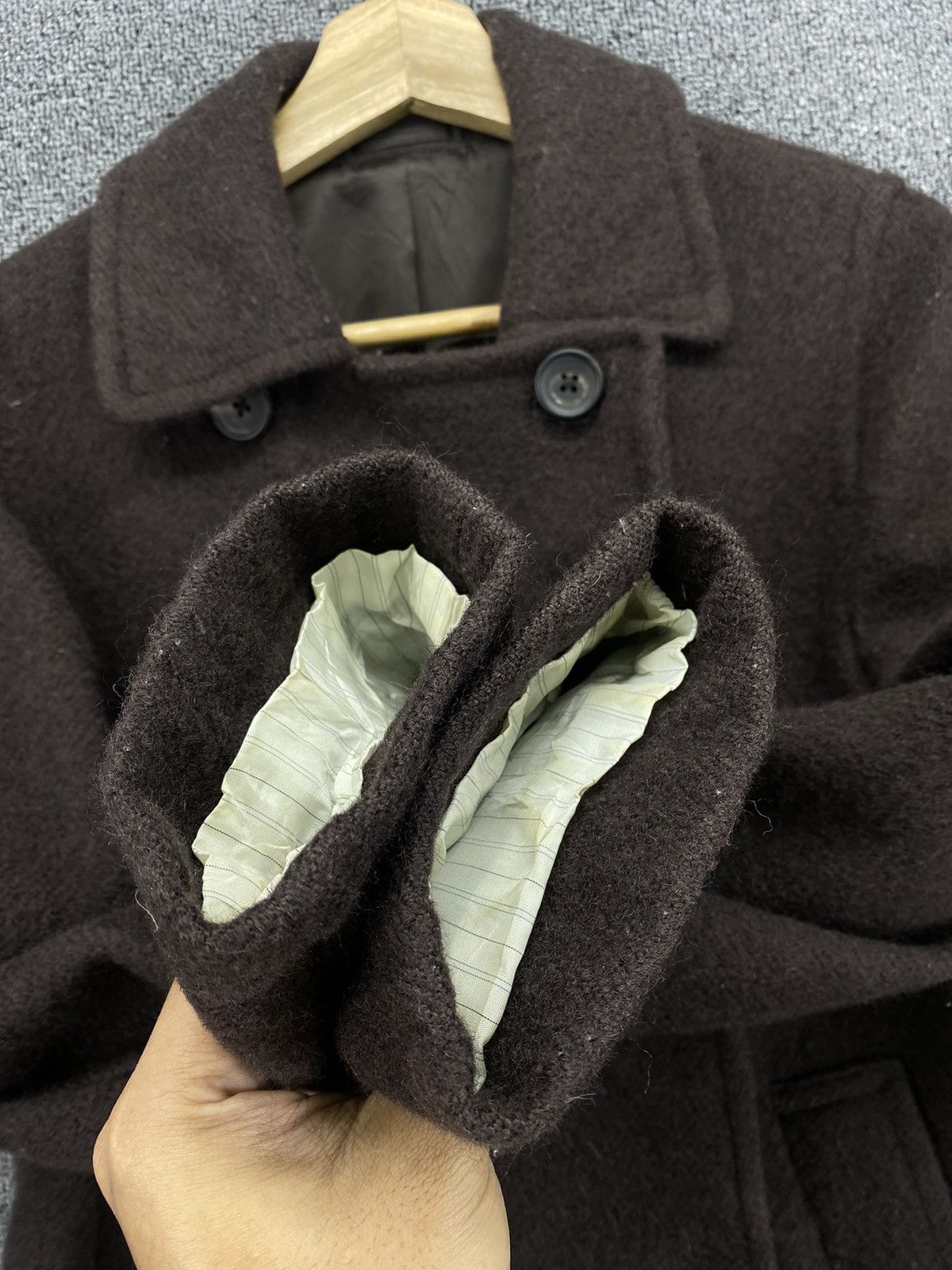 Margaret Howell Vintage Margaret Howell England Wool Coat Jacket Size M / US 6-8 / IT 42-44 - 11 Thumbnail