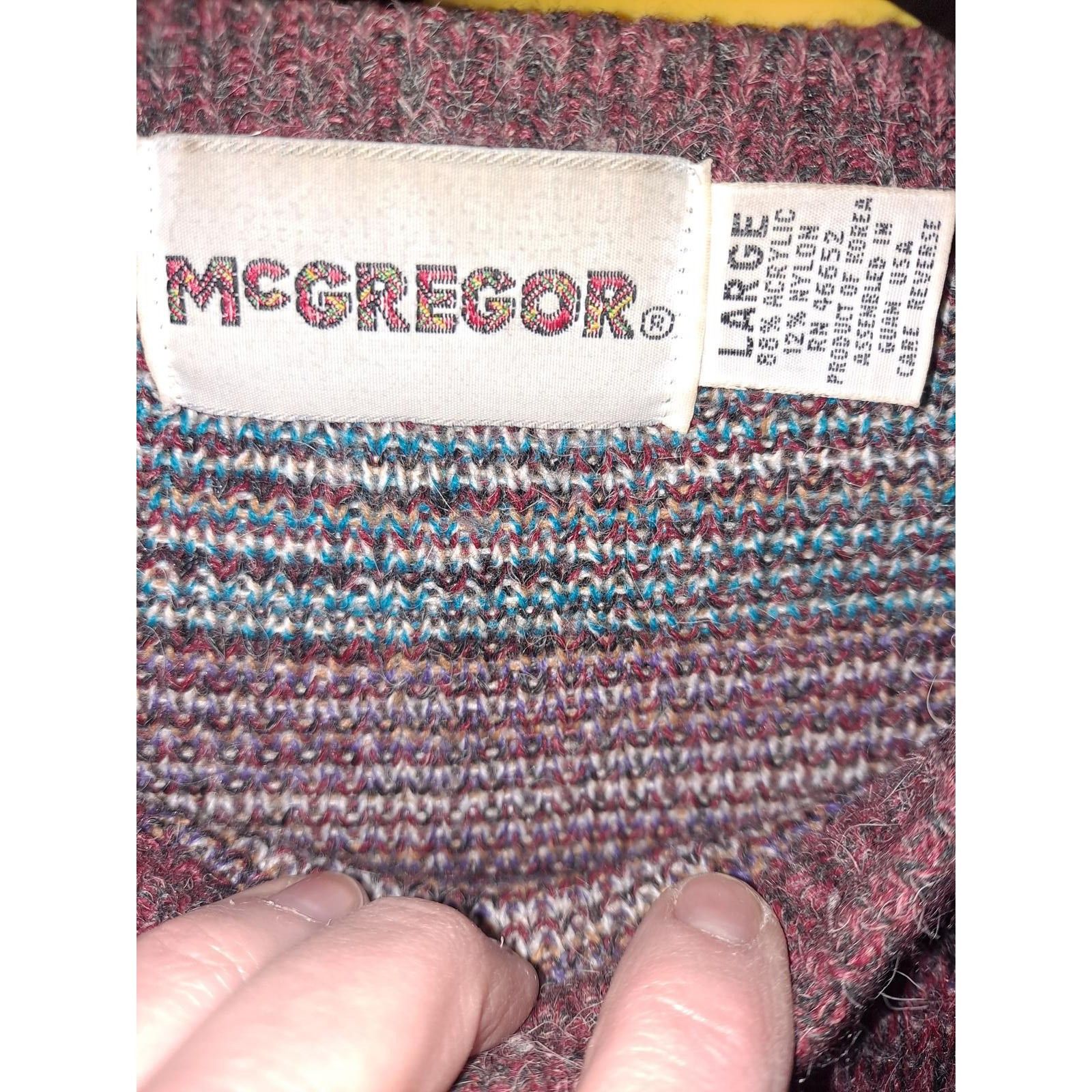 McGregor Vintage VTG McGregor Maroon with Tree Design Crew Neck Sweat Size US L / EU 52-54 / 3 - 6 Thumbnail
