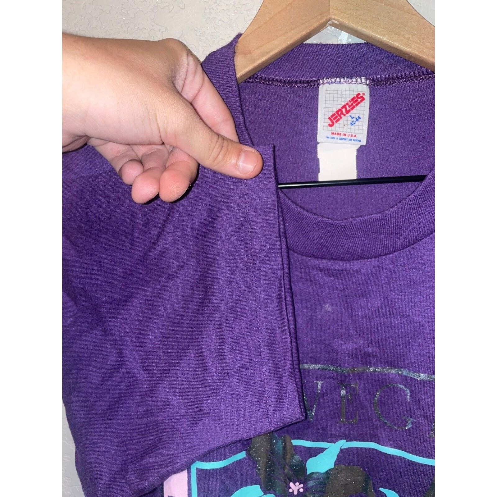 Jerzees Vintage Las Vegas Nevada Shirt Wildflower 90s Tee VTG L Size US L / EU 52-54 / 3 - 8 Thumbnail