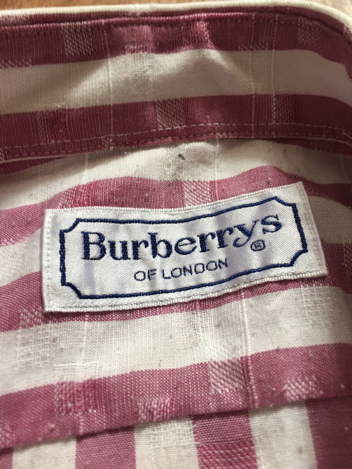Burberry × Vintage Burberry’s London Pink Striped Mens Shirt Size 41 / 16 Size US L / EU 52-54 / 3 - 5 Thumbnail