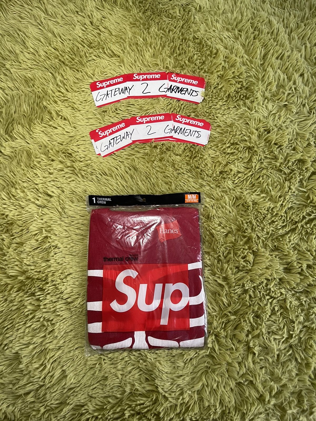 Hanes × Supreme Supreme Hanes Bones Thermal Size US M / EU 48-50 / 2 - 1 Thumbnail