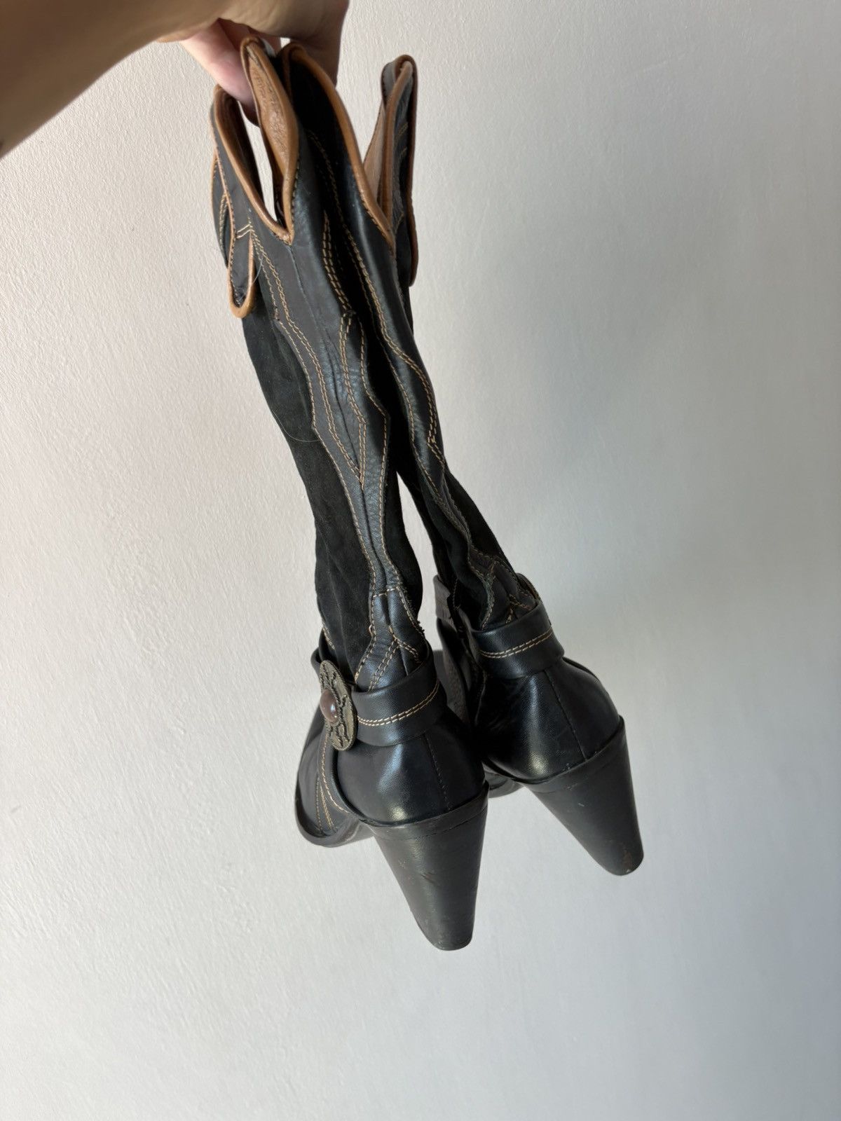 Vintage Y2k leather boots Size US 8 / IT 38 - 13 Thumbnail
