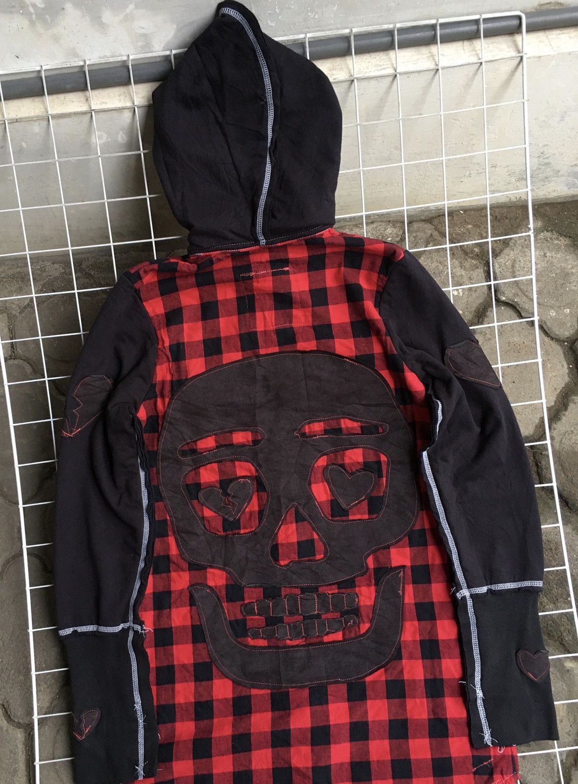 14th Addiction 2000s Syc Fuk Gothic Skull Patch Size M / US 6-8 / IT 42-44 - 5 Thumbnail