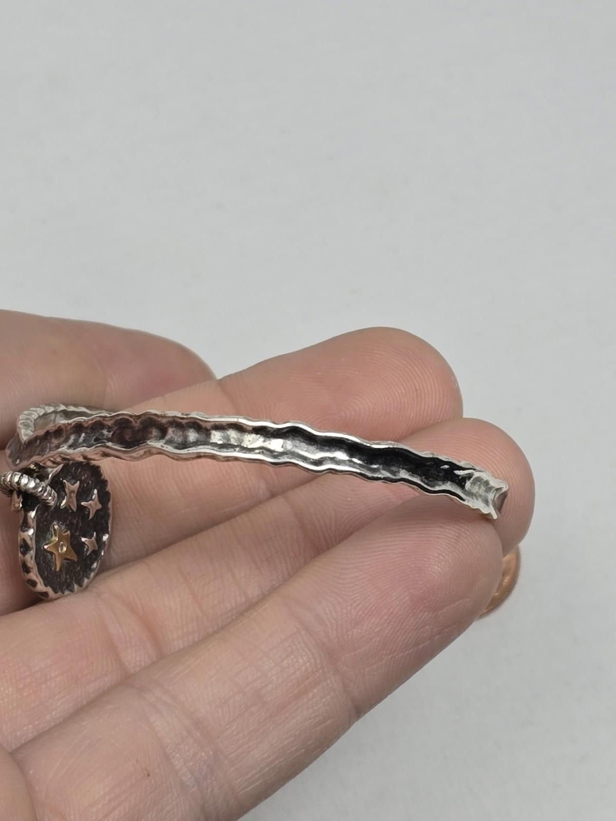 Other Pollack Sterling Brass & Diamond Believe Cuff Bracelet Size ONE SIZE - 2 Thumbnail