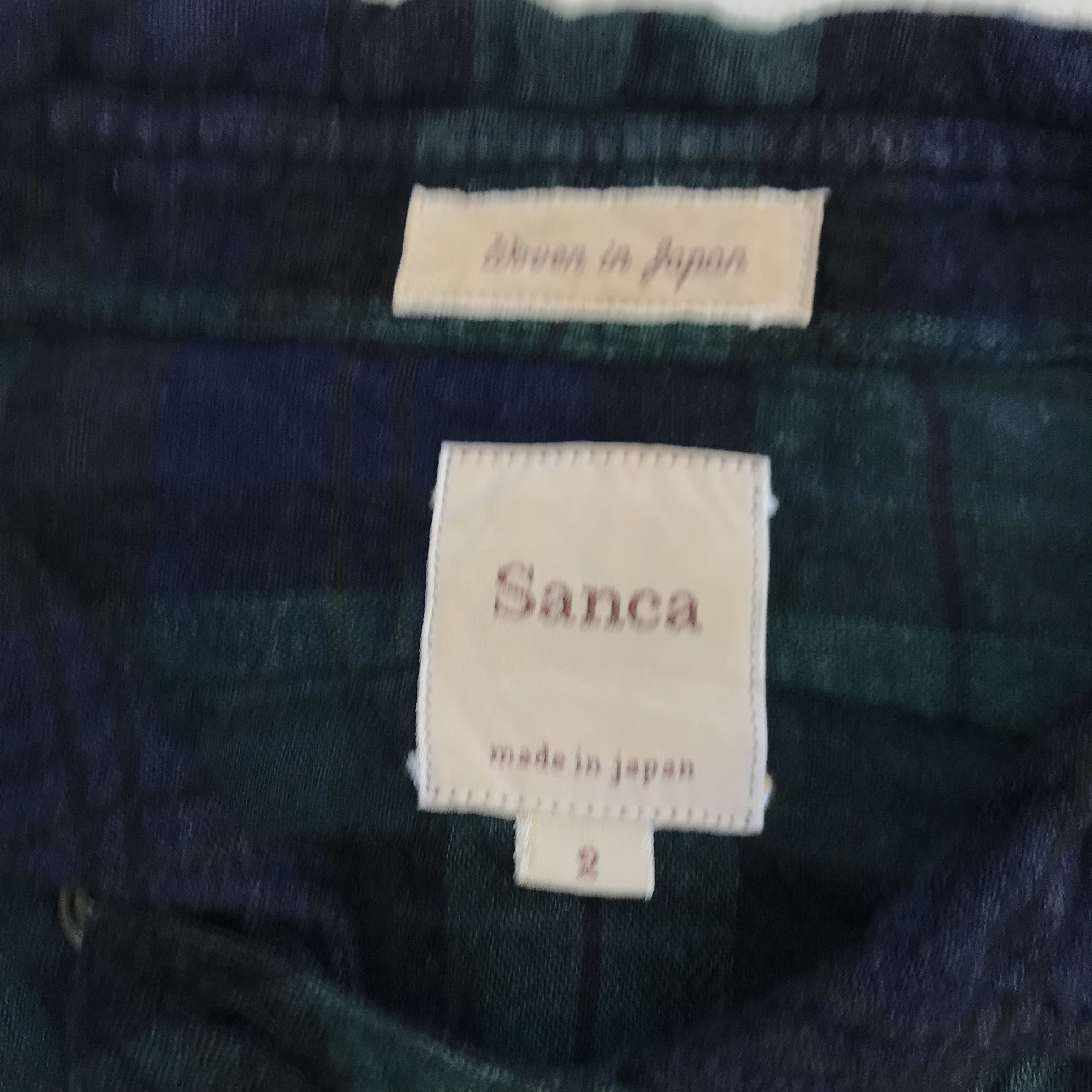 Japanese Brand Vintage Sanca japan Flannel Shirt long sleeves green union Size US M / EU 48-50 / 2 - 2 Thumbnail