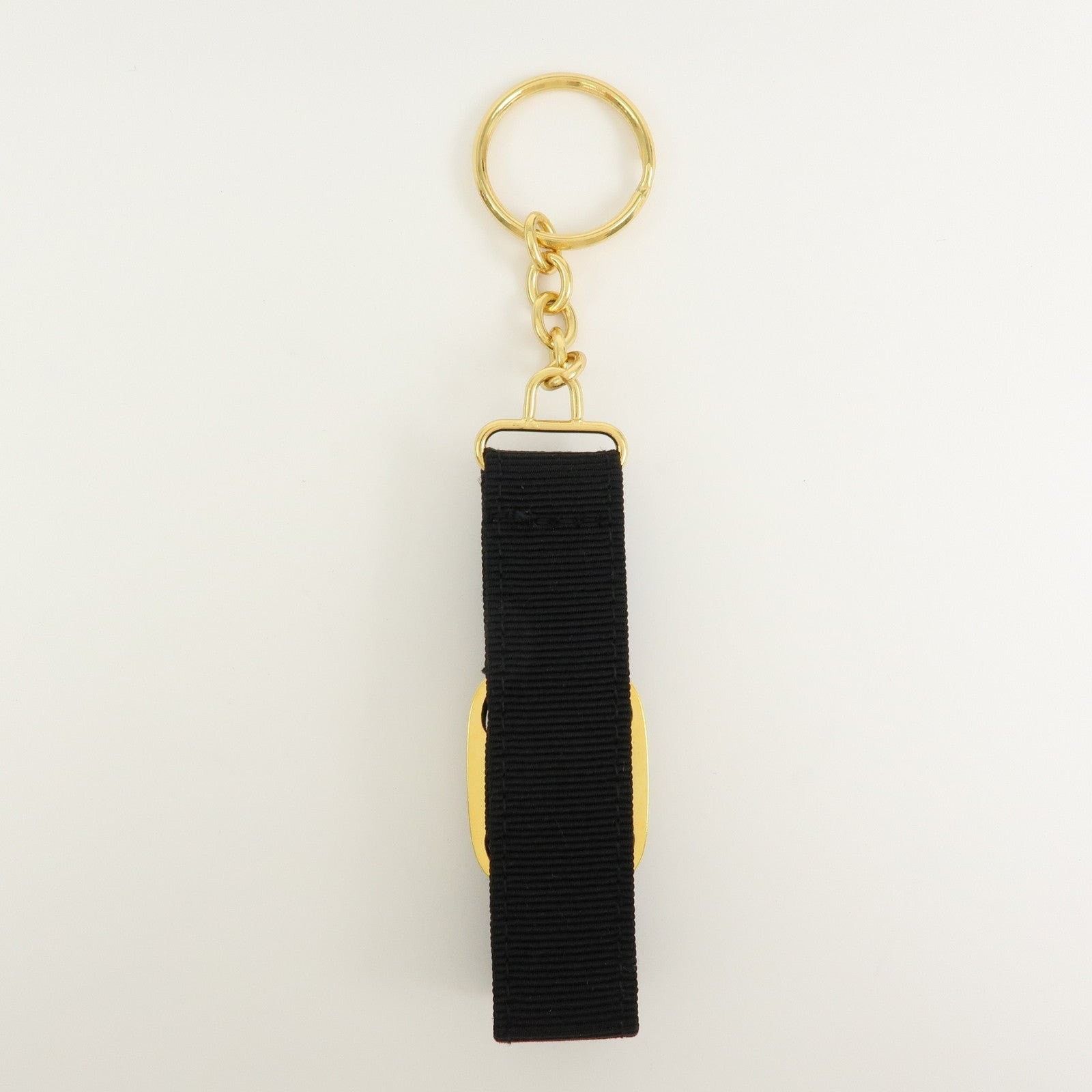 Salvatore Ferragamo Ferragamo Vara Ribbon Nylon Keychain Black Size ONE SIZE - 2 Thumbnail