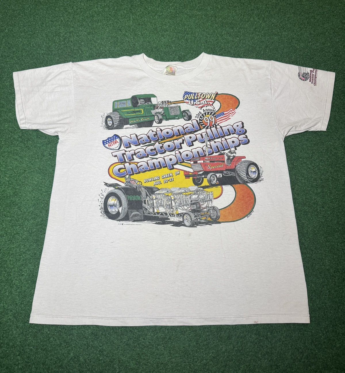 Vintage Tractor Pulling Championship 90s Nationals 23x28 T Shirt Size US XL / EU 56 / 4 - 1 Thumbnail