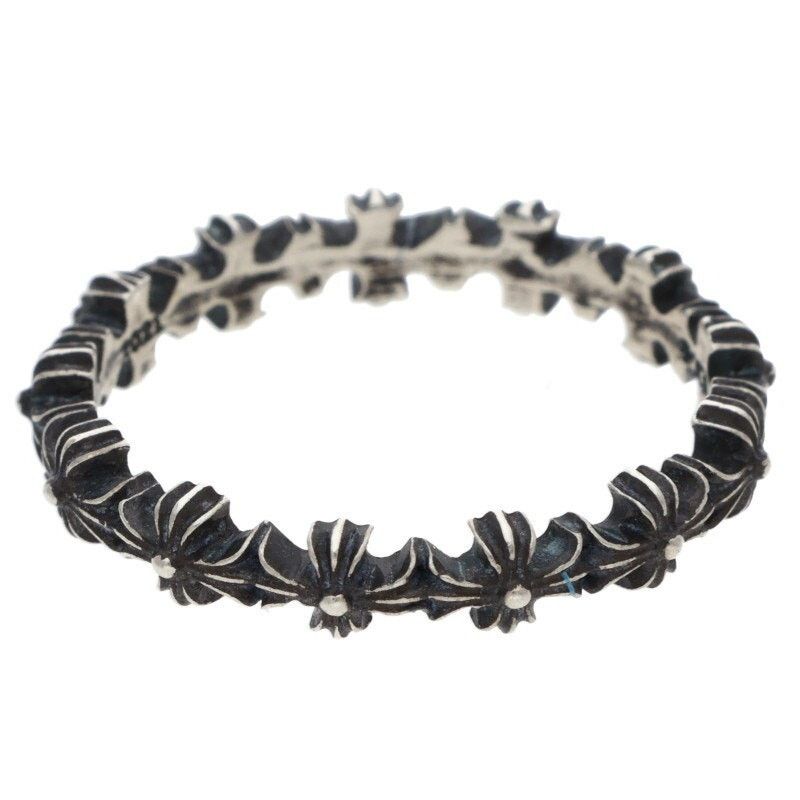 Chrome Hearts Chrome Hearts Tiny ECH Plus Band Silver Ring Size ONE SIZE - 5 Thumbnail