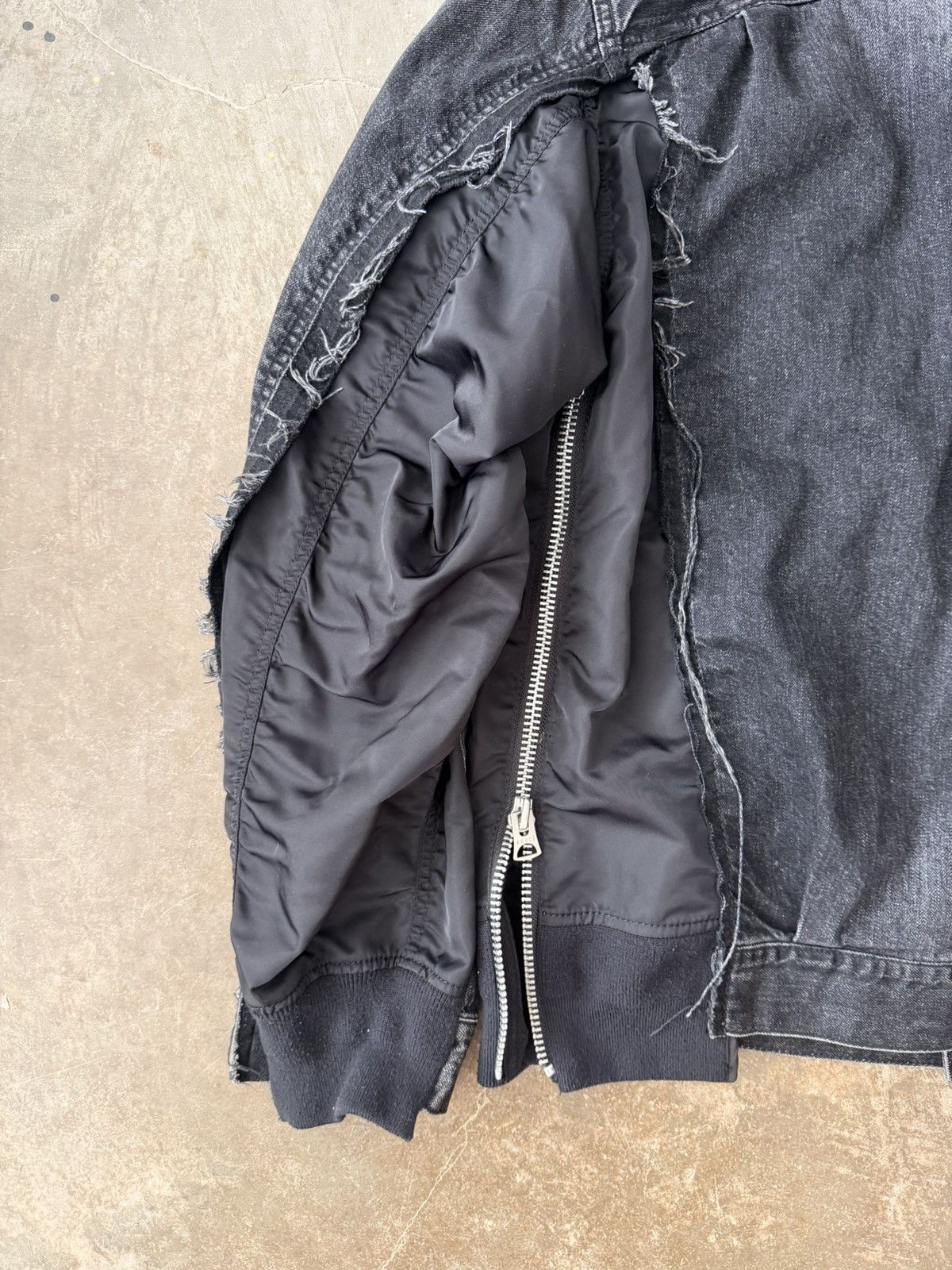 Sacai Sacai MA1 Denim Patchwork Jacket Kapital Our Legacy Visvim Size US L / EU 52-54 / 3 - 8 Thumbnail