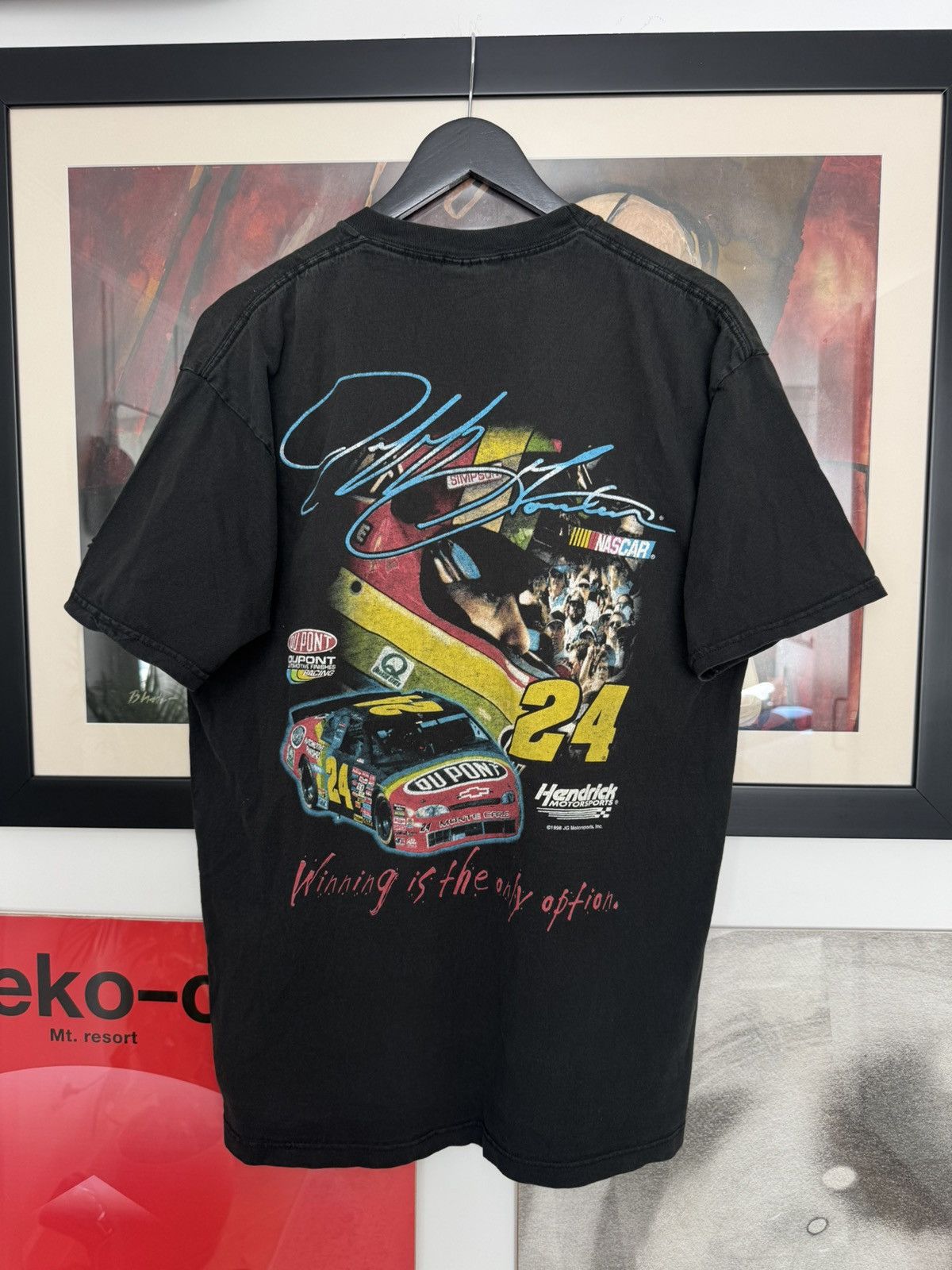Vintage 90s NASCAR Jeff Gordon Racing Tee Motorsports Rare
