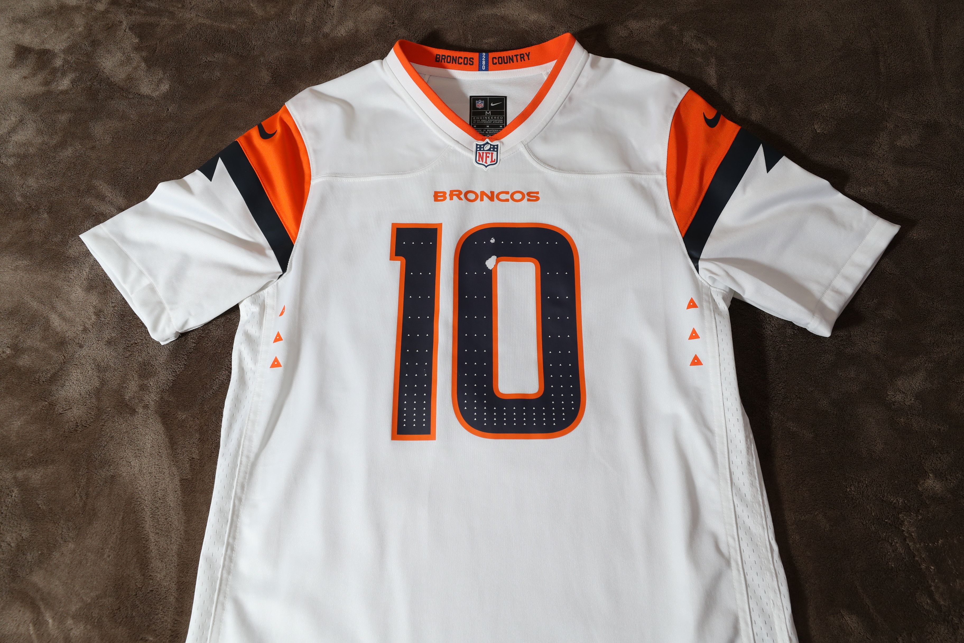 NFL Bo Nix Denver Broncos White Away 2024 Jersey (M) Size US M / EU 48-50 / 2 - 3 Thumbnail