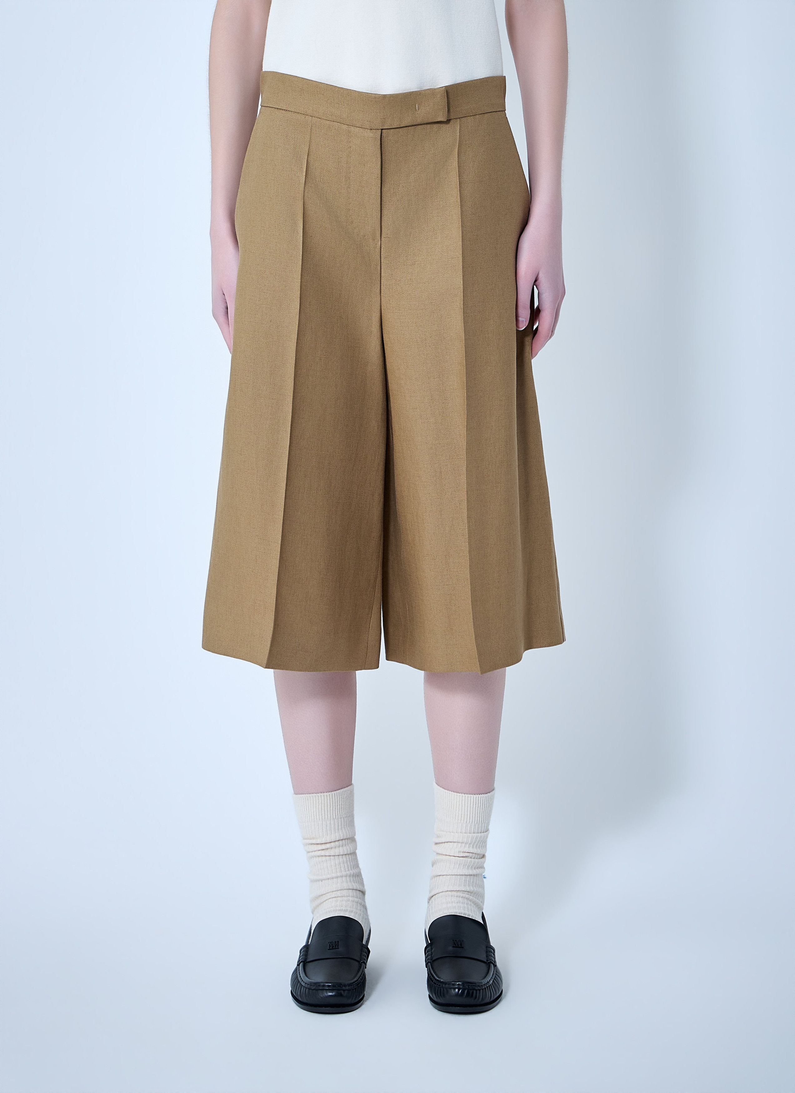 Max Mara Linen Bermuda Shorts Size 28" / US 6 / IT 42 - 1 Thumbnail