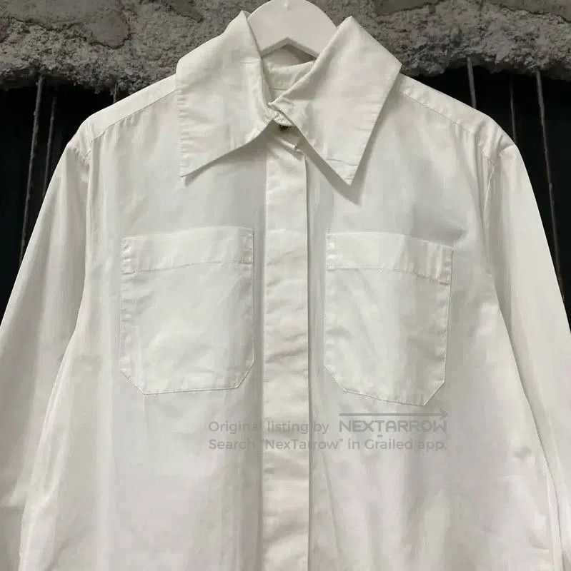 Chanel Chanel White Long-Sleeve Cotton Shirt . Size XXS / US 00 / IT 34 - 3 Thumbnail