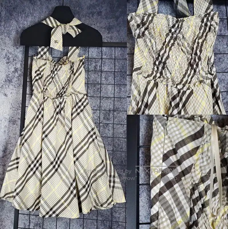 Burberry Burberry Summer Khaki Check Dress Size S. Size S / US 4 / IT 40 - 3 Thumbnail