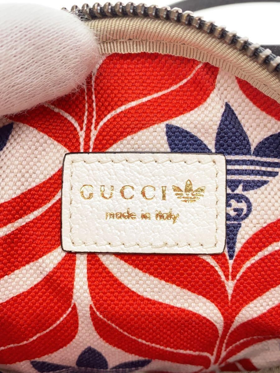 Gucci Gucci x adidas Leather Coin Case Black Size ONE SIZE - 3 Thumbnail