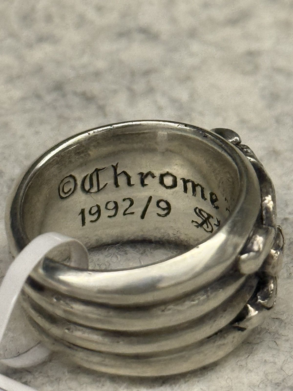 Chrome Hearts Chrome Hearts Black Diamond Dagger Ring Silver Size ONE SIZE - 8 Thumbnail