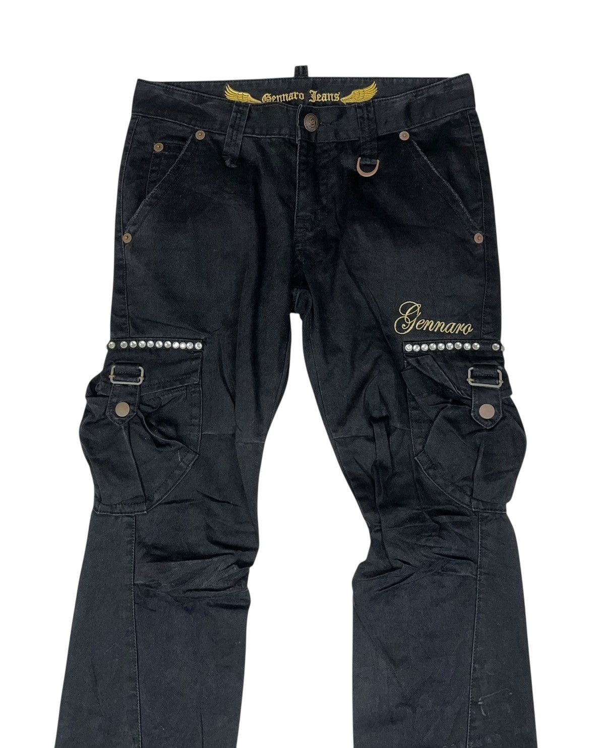 Japanese Brand Flare Japanese Brand Gennaro Jeans Cargo Casual Pants Size US 30 / EU 46 - 3 Thumbnail