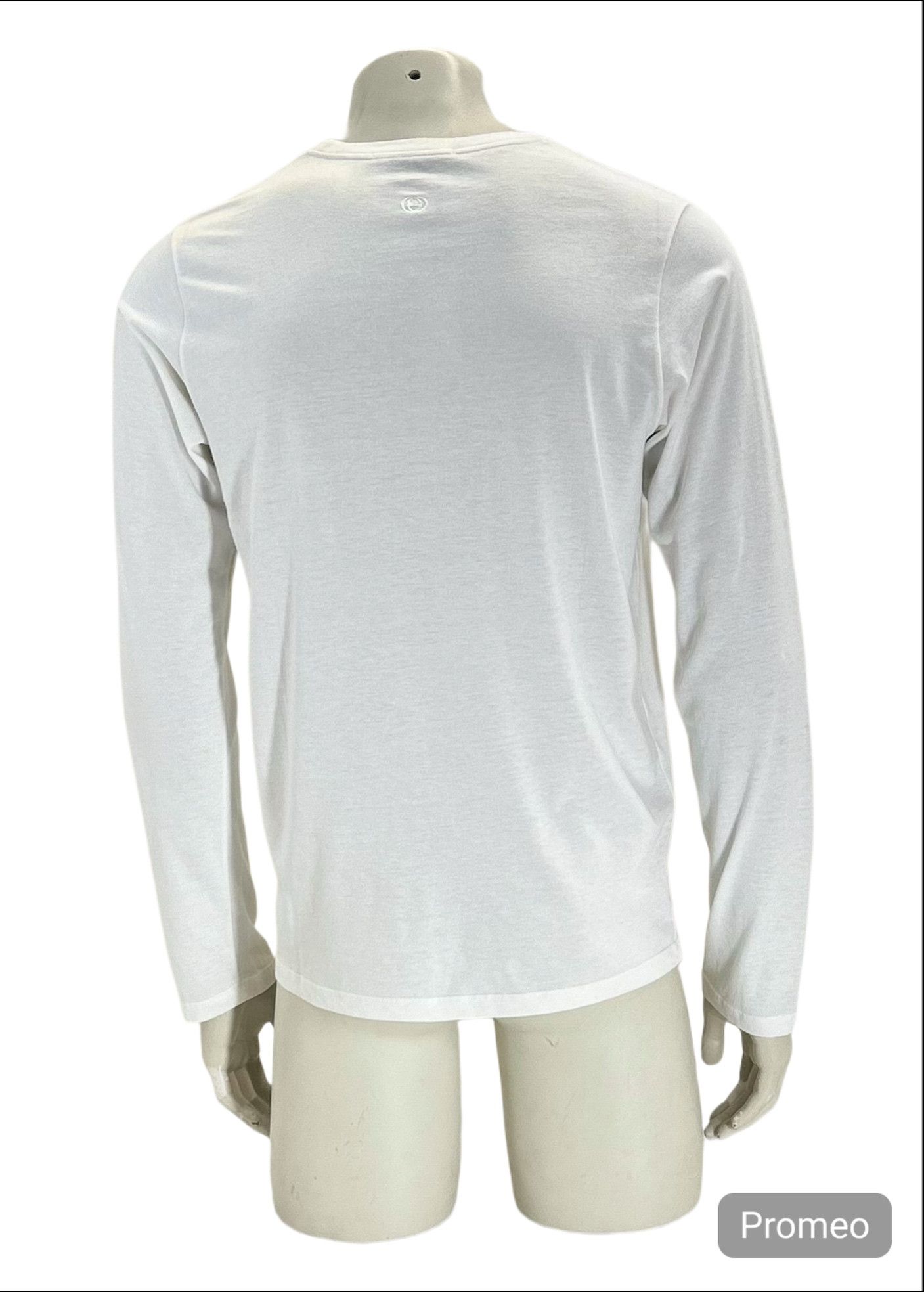 Gucci White Long Sleeve T-Shirt With Interlocked GG