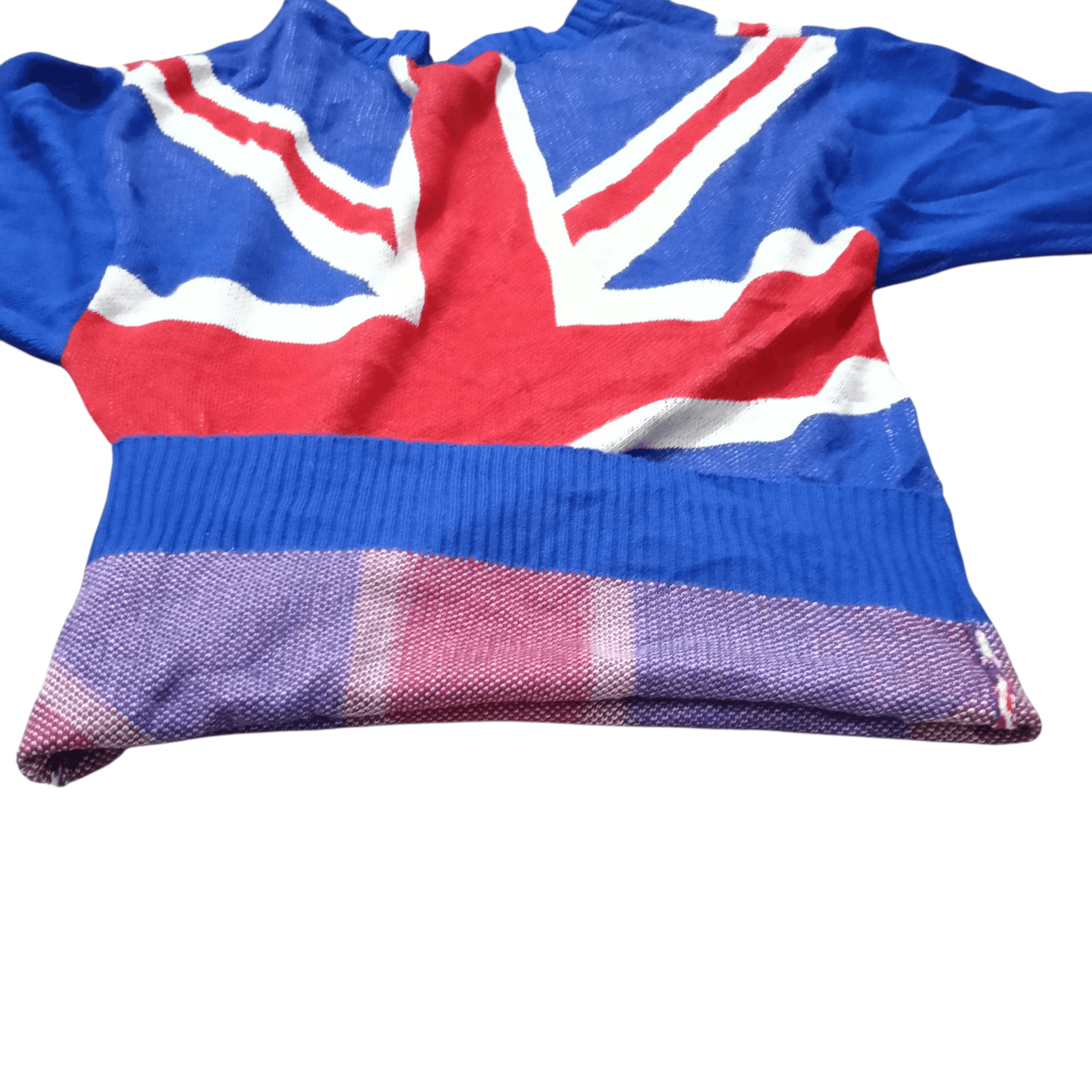 Japanese Brand UNION JACK Flag UK V-Neck Sweater Size L / US 10 / IT 46 - 7 Thumbnail