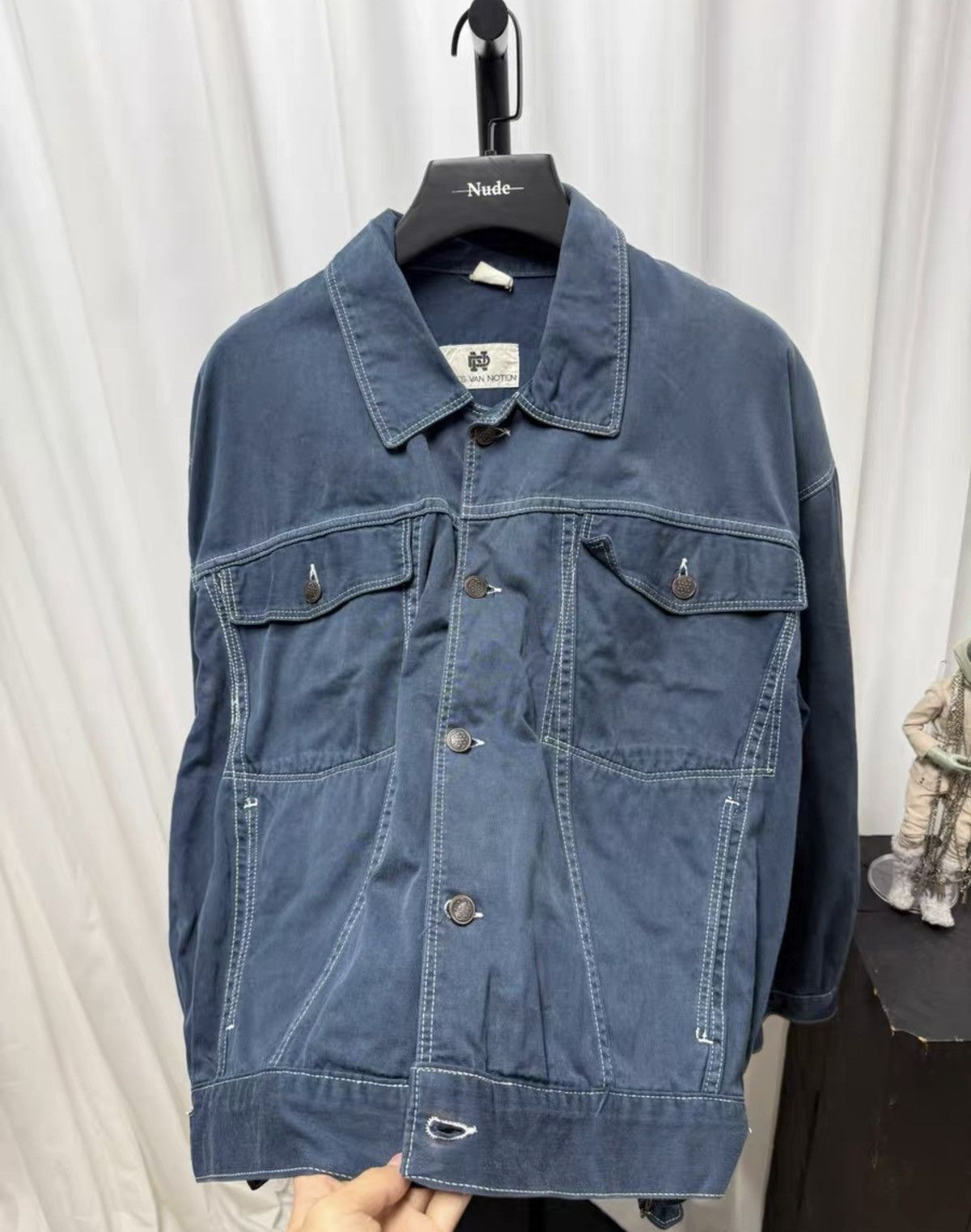 Dries Van Noten Dries Van Noten Topstitch Relaxed Canvas Jacket Size US M / EU 48-50 / 2 - 7 Thumbnail