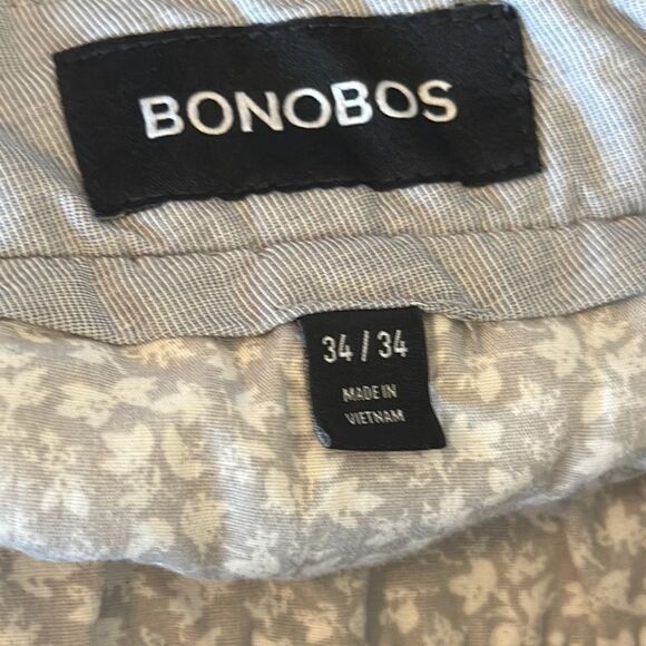 Bonobos Bonobos Mens Khaki Slim Straight Leg Stretch Chino Pants W3 Size US 34 / EU 50 - 6 Thumbnail