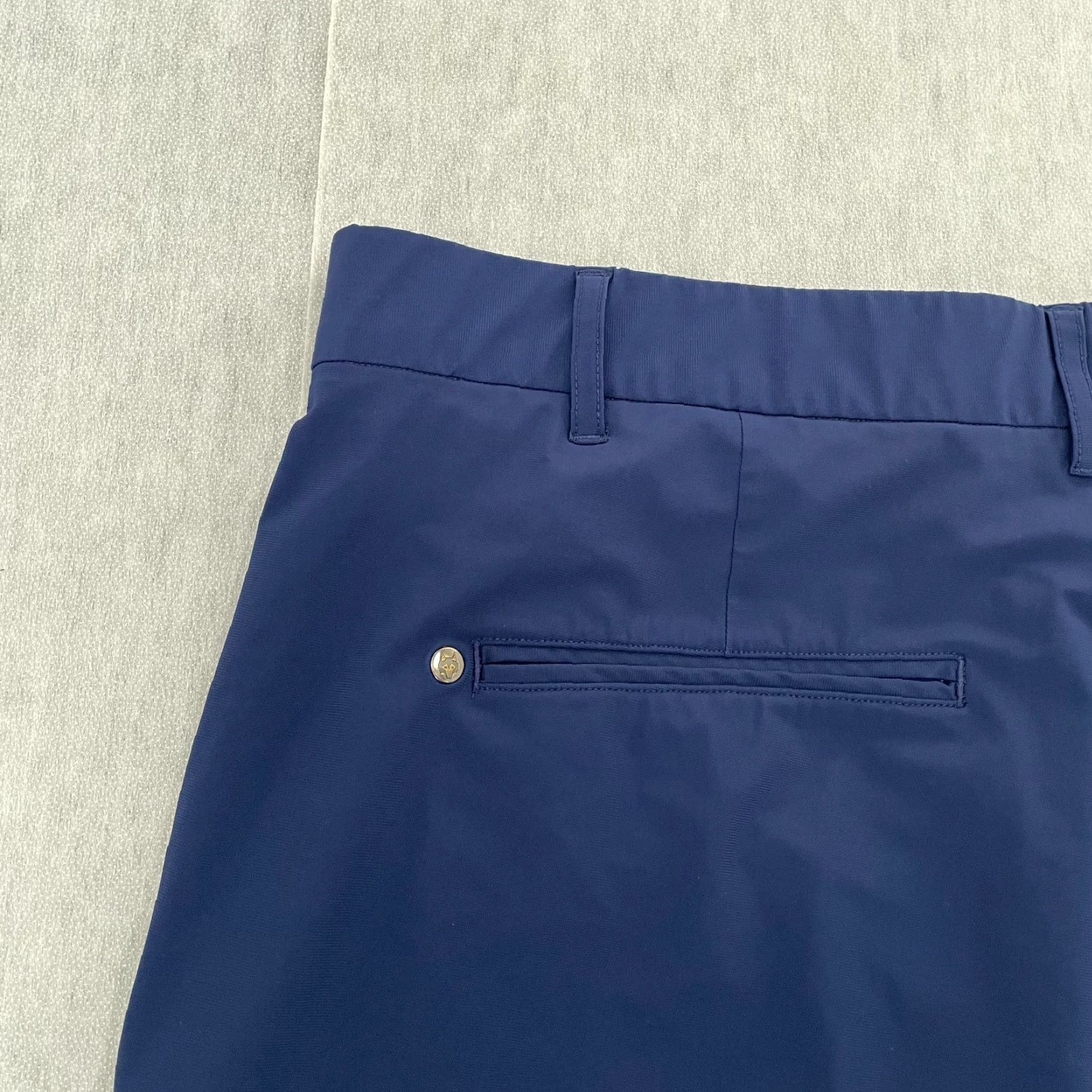 Vintage Greyson Shorts Adult 38 Blue Solid Performance Golf Stretch Pockets Mens Size US 38 / EU 54 - 4 Thumbnail