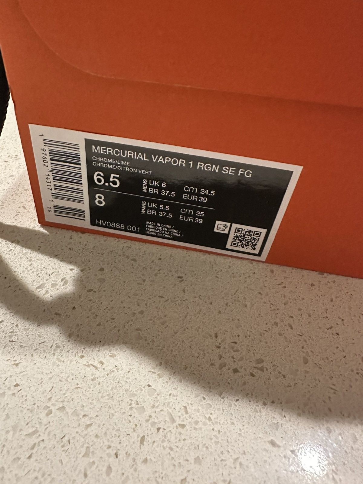 Nike Nike Mercurial Vapor RGN 1 Size US 6.5 / EU 39-40 - 4 Thumbnail