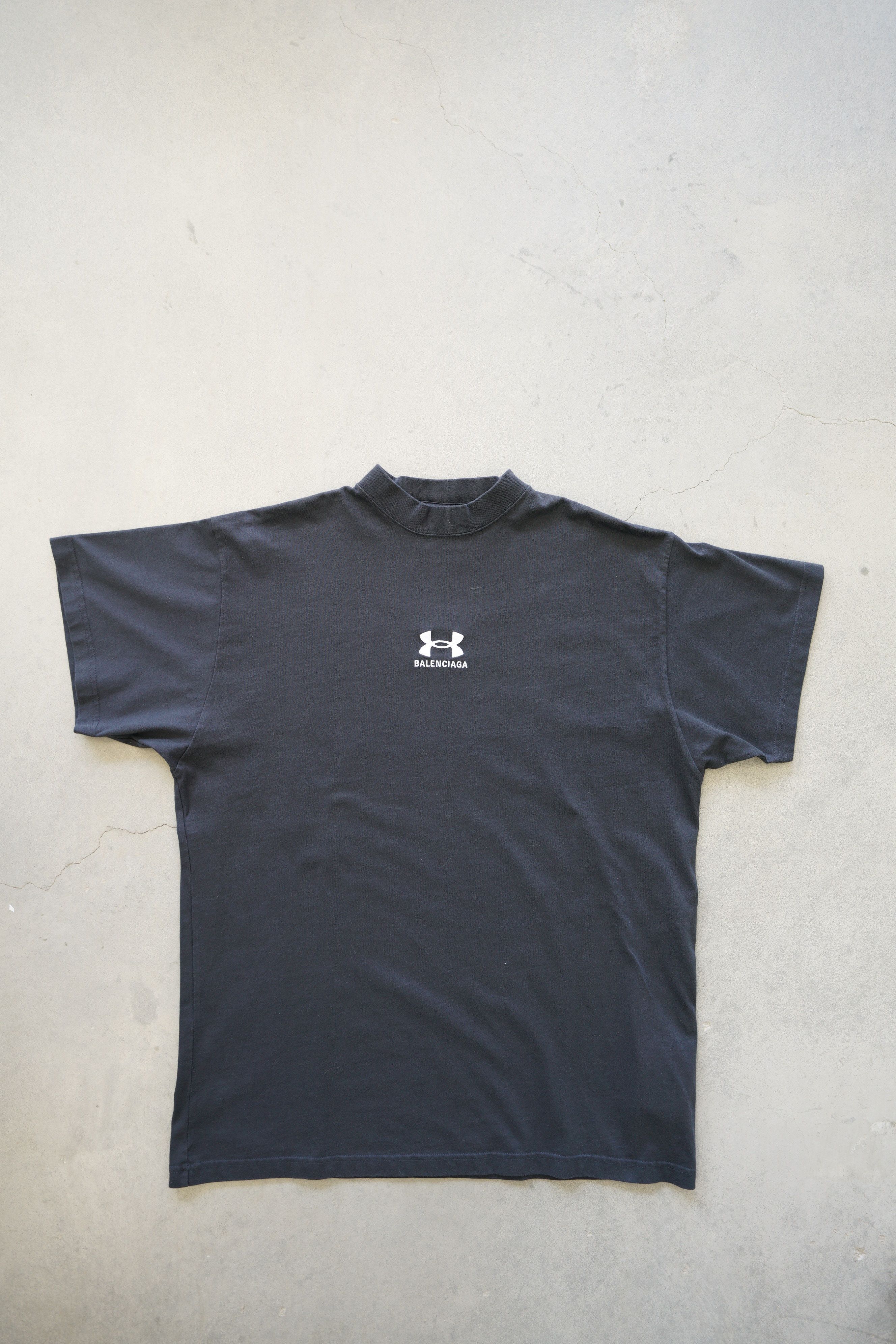 Balenciaga X Under Armour Black Short Sleeve Tee - L