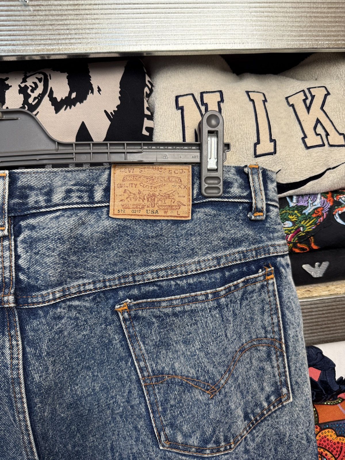 Levi's BAGGY 90s Levis 550 Denim Jeans Vintage Blue Baby Size US 38 / EU 54 - 7 Thumbnail