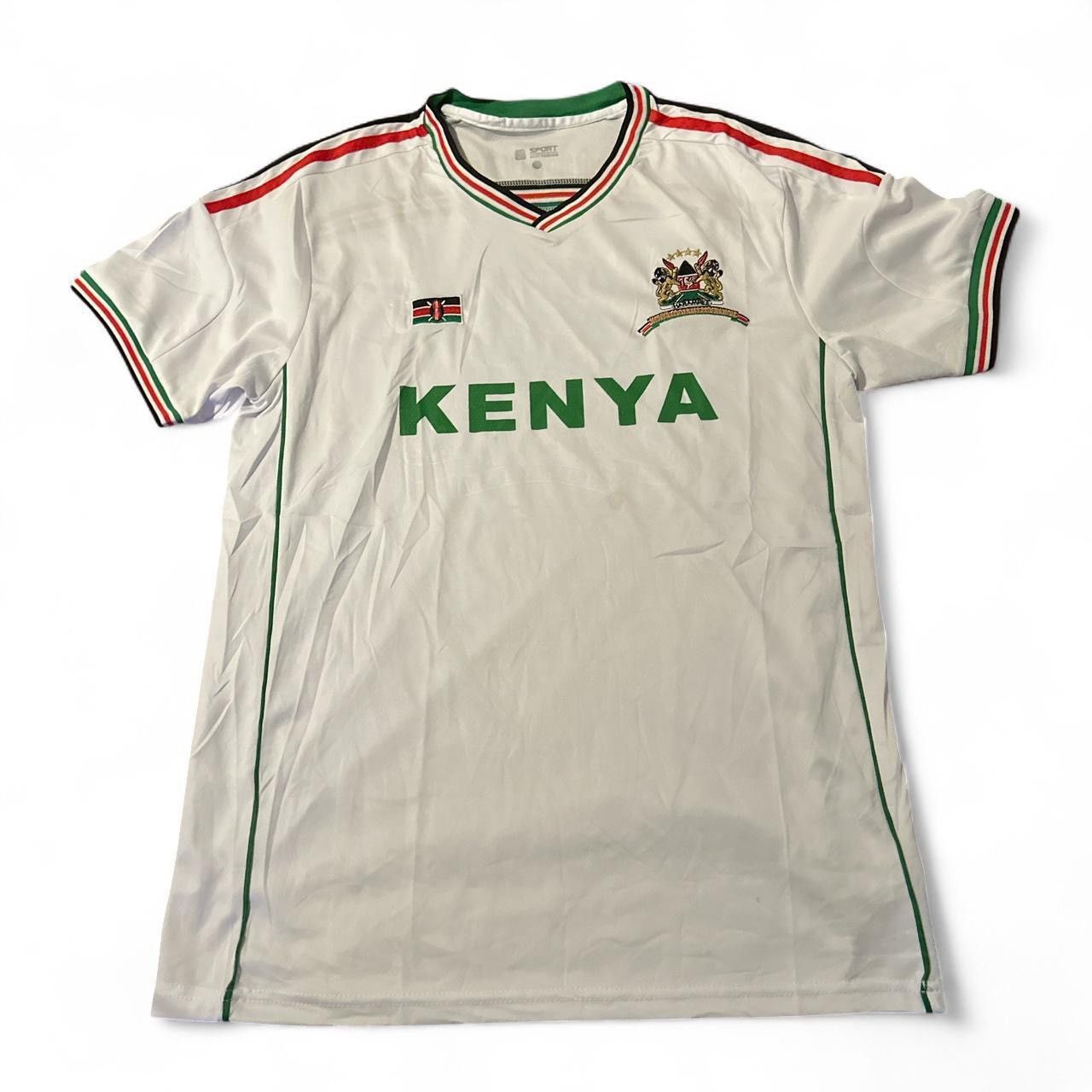 Adidas × Vintage Kenya World Cup white football shirt Size US L / EU 52-54 / 3 - 1 Thumbnail