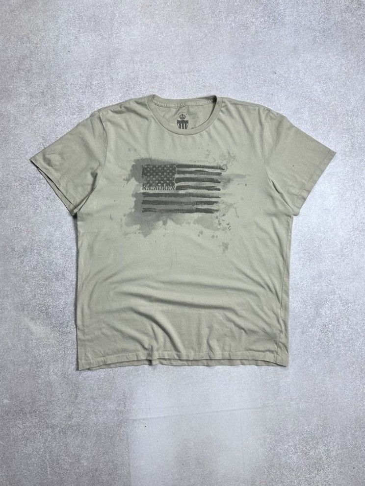Polo Ralph Lauren Vintage Polo Ralph Lauren RRL Flag T-shirt XL Size US XL / EU 56 / 4 - 1 Thumbnail