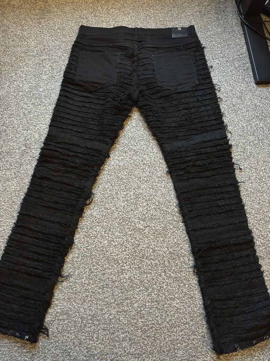 1017 ALYX 9SM 1017 ALYX 9SM x Blackmeans distressed denim jeans in black Size US 32 / EU 48 - 3 Thumbnail