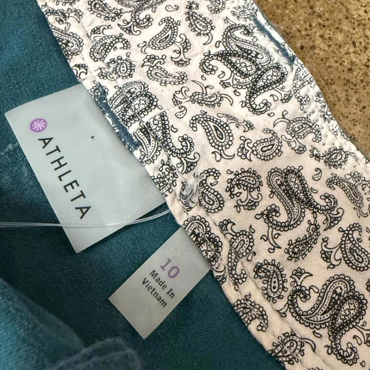 Designer Teal Athleta Mini Skirt Size 32" / US 10 / IT 46 - 2 Thumbnail