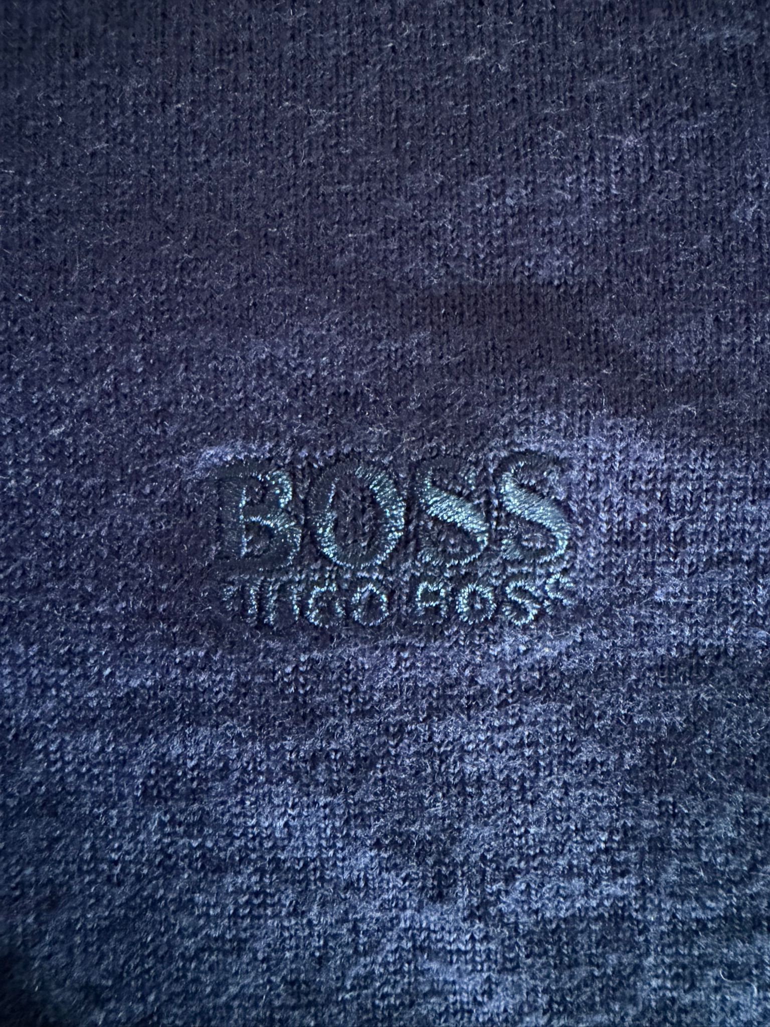 Hugo Boss Hugo Boss Green Label Navy Merino V-Neck Sweater Size M Size US M / EU 48-50 / 2 - 6 Thumbnail