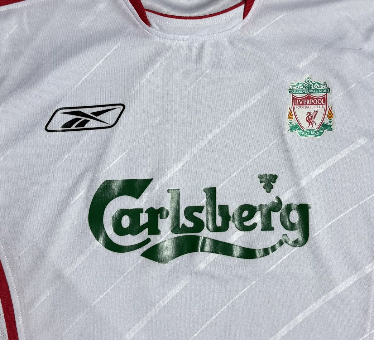 Reebok Liverpool 2005 2006 Away Football Shirt Soccer Jersey Reebok Size US L / EU 52-54 / 3 - 5 Thumbnail