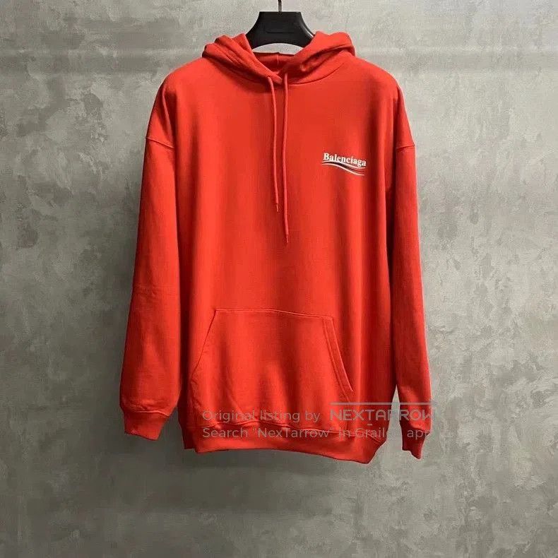 Balenciaga Balenciaga Red Cola Print Logo Hoodie. Size US M / EU 48-50 / 2 - 1 Thumbnail