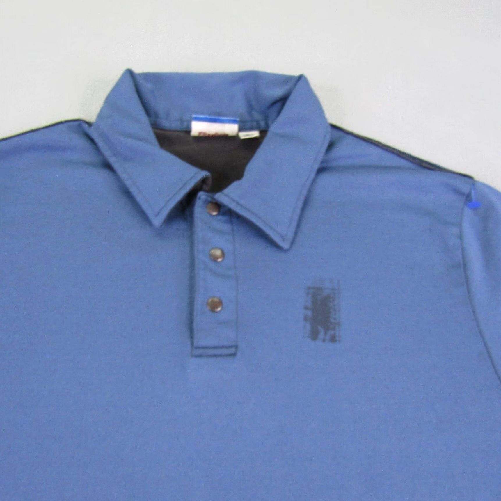 Hurley VINTAGE Hurley Polo Shirt Mens Medium Blue Skate Surfer Snap Up Y2K Polo Shirt Men M Blue Beach Outdoor Skateboarding Mens Polo Shirt Size US M / EU 48-50 / 2 - 3 Thumbnail